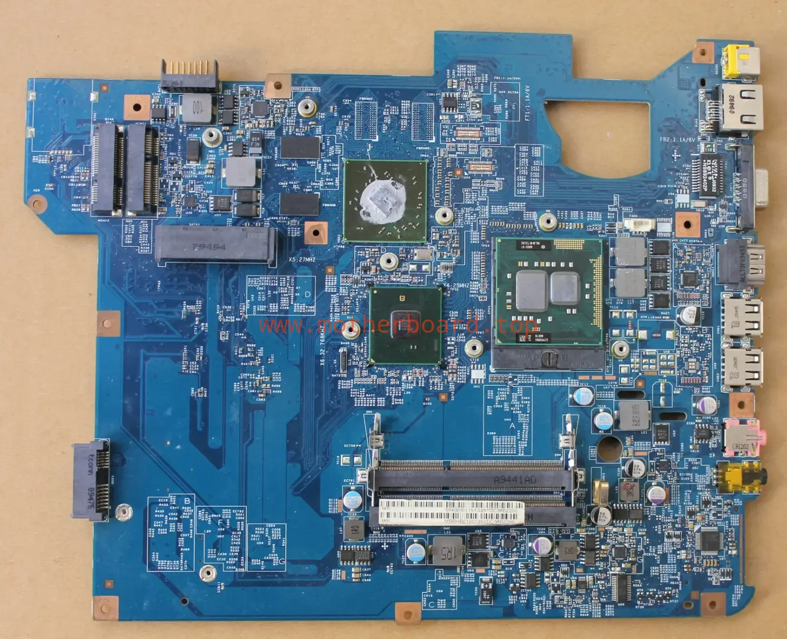Packard Bell TJ65 TJ75 TJ76 , 48.4GH01.01M SJV50-CP 09284-1M Motherboard