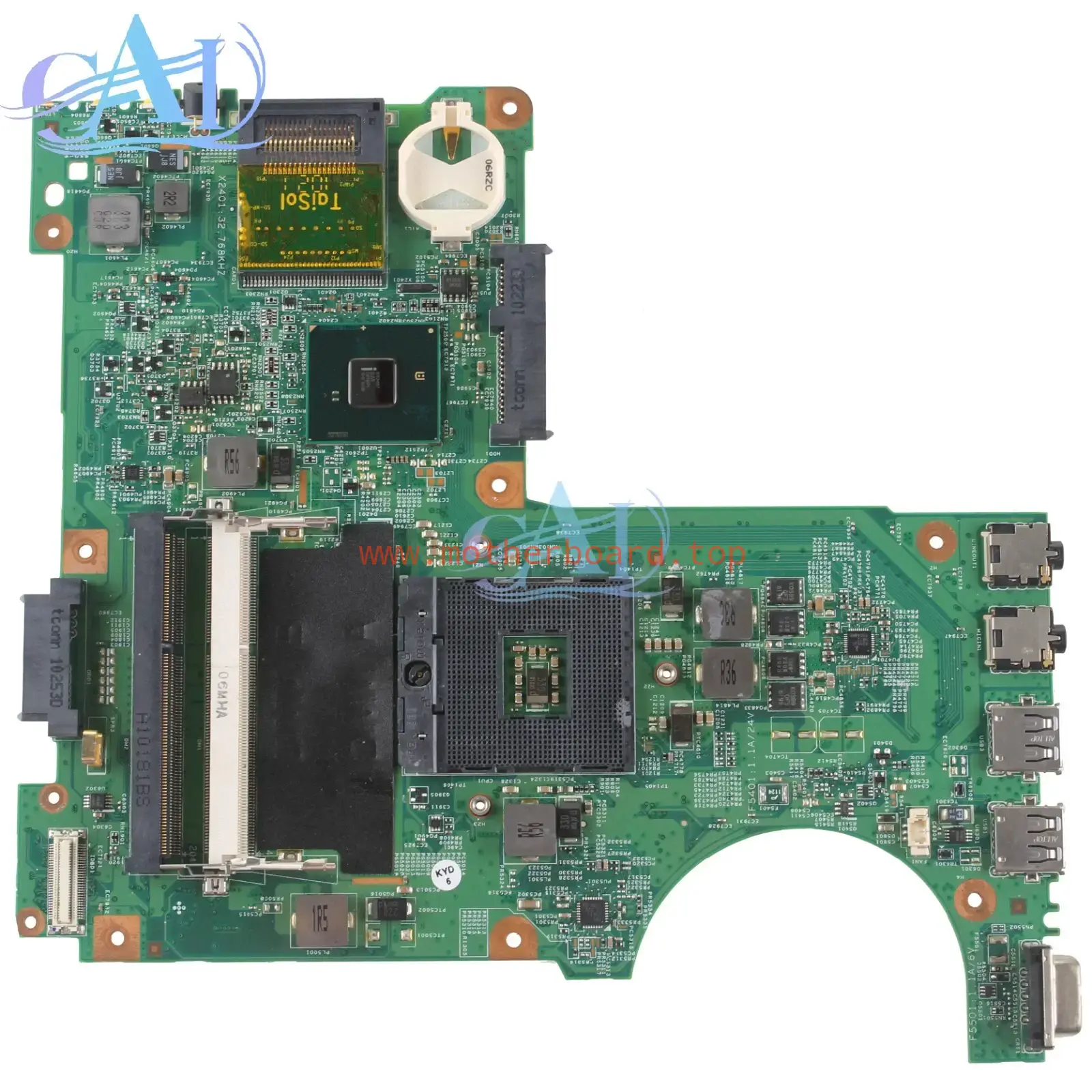 For DELL Inspiron N4030 Laptop Motherboard UMA 10212-1 0R2XK8 R2XK8 HM57 DDR3