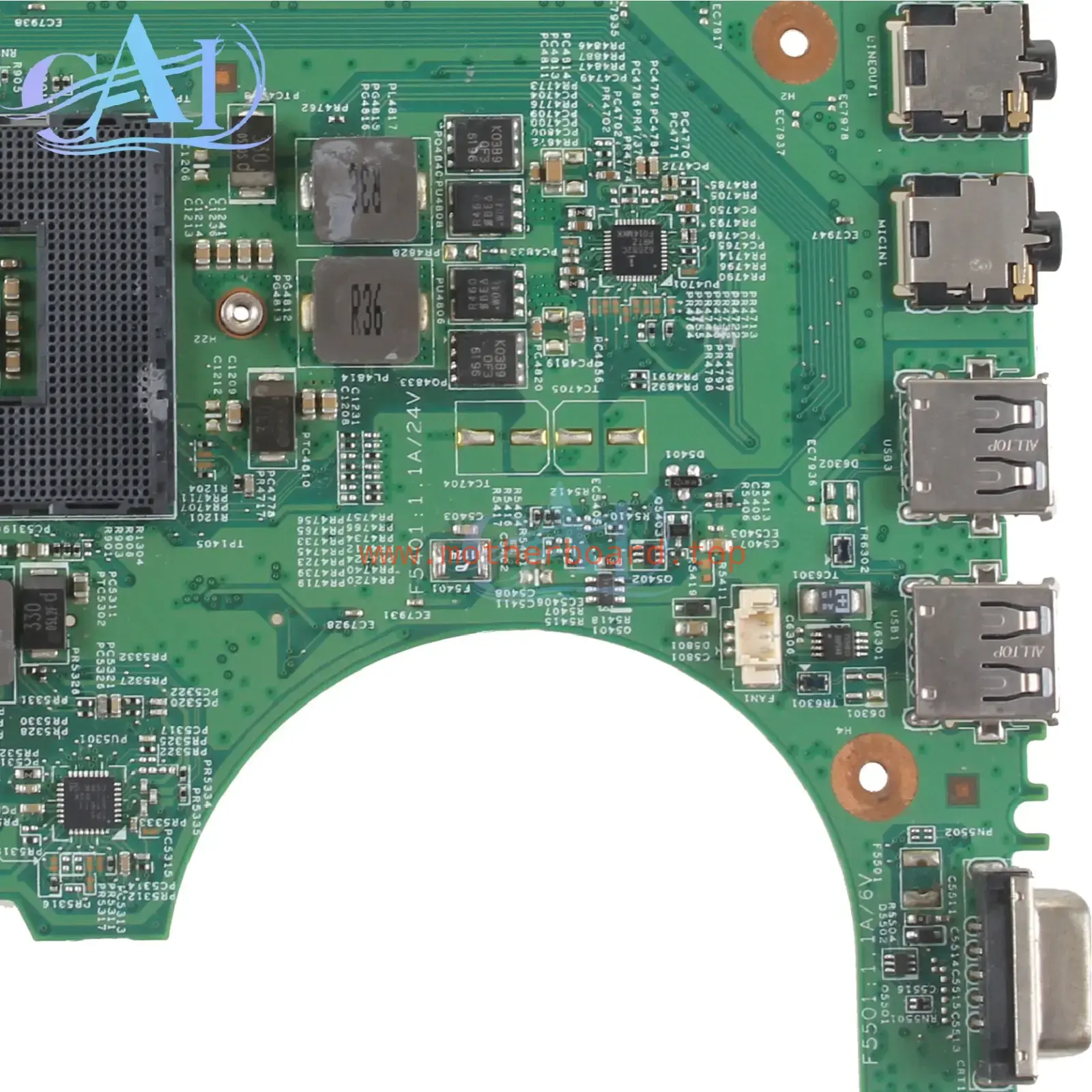 For DELL Inspiron N4030 Laptop Motherboard UMA 10212-1 0R2XK8 R2XK8 HM57 DDR3 4