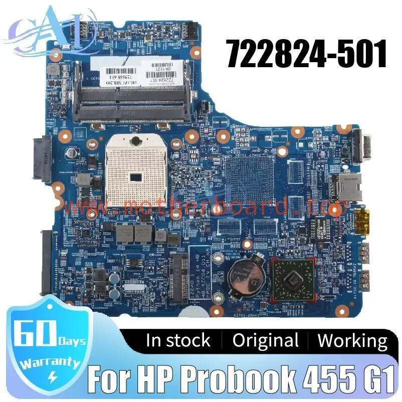 12240-1 For HP Probook 455 G1 Laptop Motherboard 722824-501 AMD SOCKET FS1 DDR3
