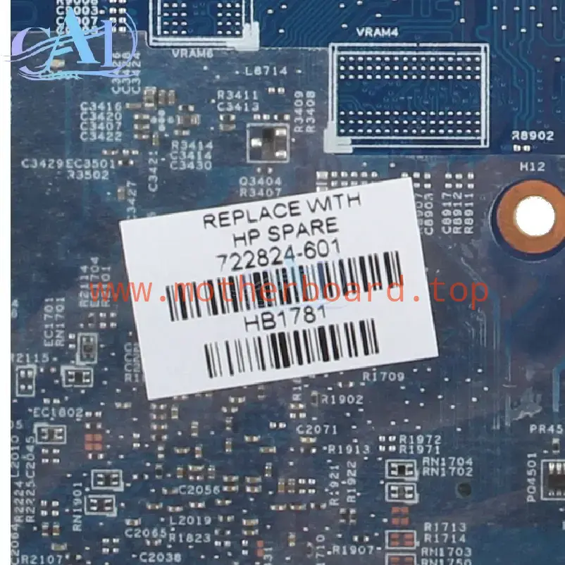 12240-1 For HP Probook 455 G1 Laptop Motherboard 722824-501 AMD SOCKET FS1 DDR3 3
