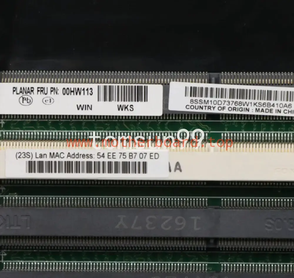 For Lenovo W541 Laptop Motherboard K2100M GPU MB12291-2 HW113 HW114 HW122 2