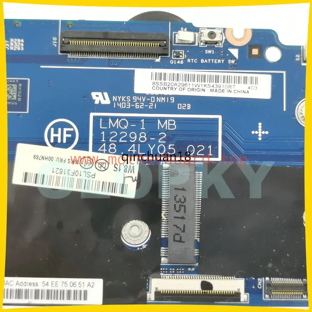 12298-2 For Lenovo Thinkpad X1 Carbon 2014 X1C Motherboard I5 I7-4600U 4G/8G RAM 4