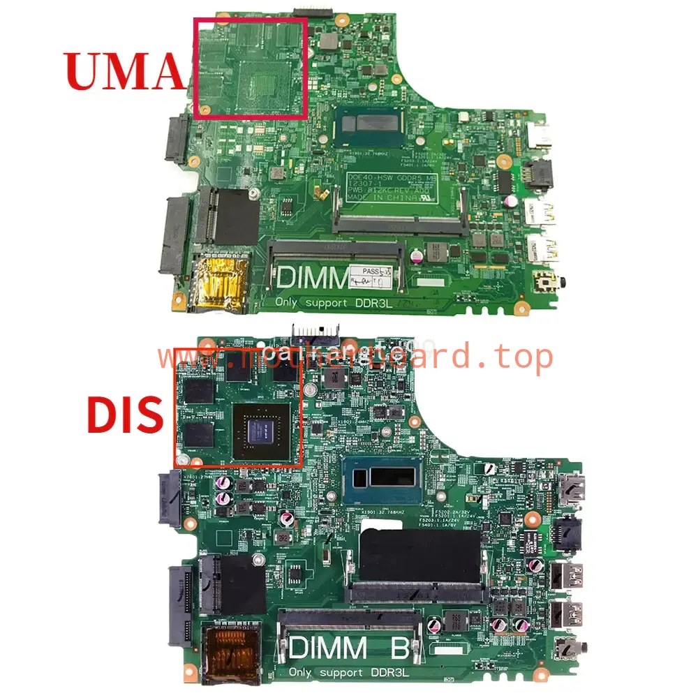 For Dell Inspiron 14R 3437 5437 Motherboard 12307-1 12307-2 W 2955U i3 i5 i7 CPU