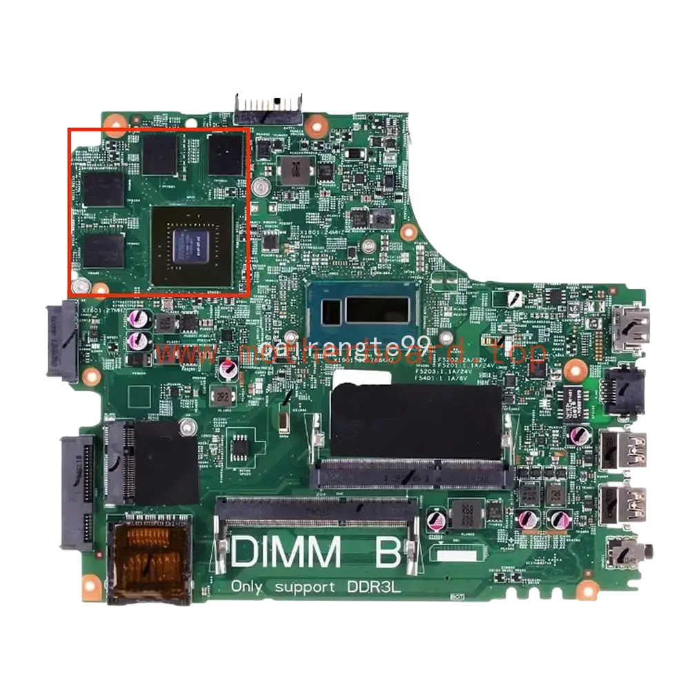For Dell Inspiron 14R 3437 5437 Motherboard 12307-1 12307-2 W 2955U i3 i5 i7 CPU 3