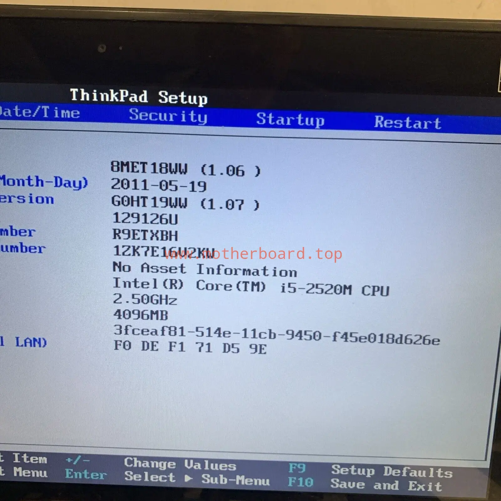 Lenovo ThinkPad X1 / 1291-26U 13.3'' laptop working motherboard/screen 2