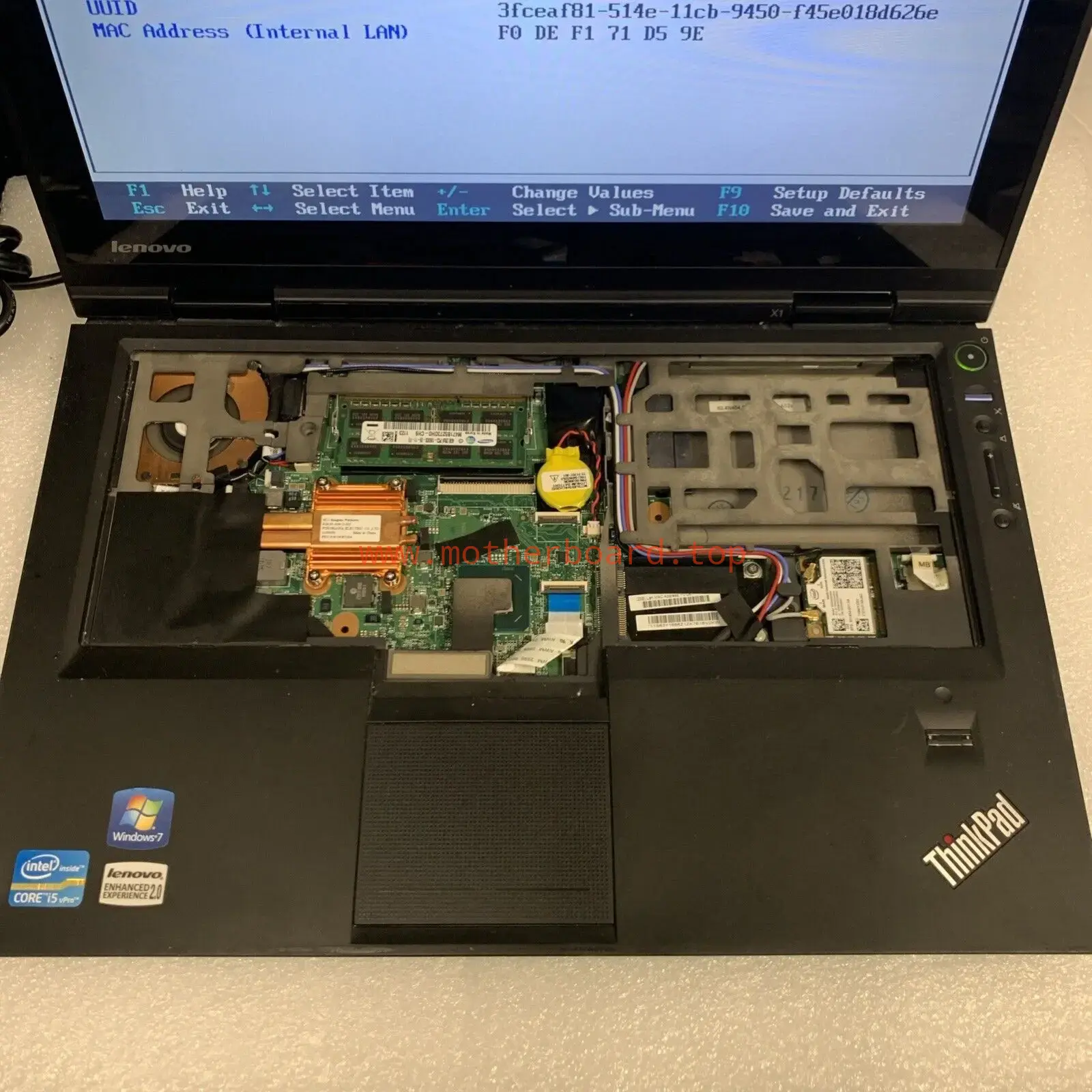 Lenovo ThinkPad X1 / 1291-26U 13.3'' laptop working motherboard/screen 3