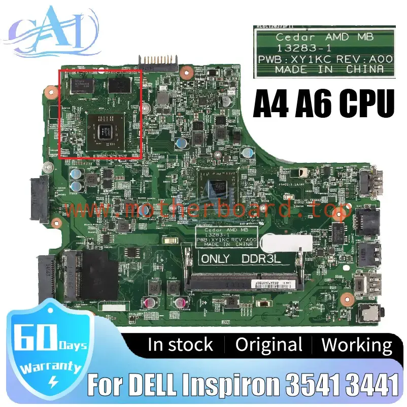 13283-1 For DELL Inspiron 3541 3441 3542 3442 Laptop Motherboard Cedar AMD MB A6