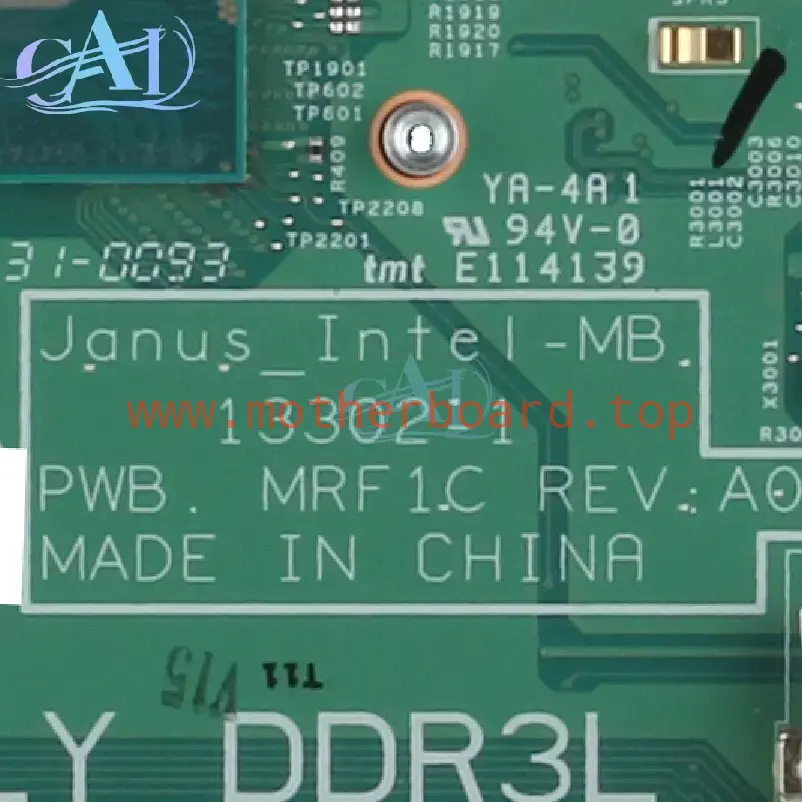 13302-1 For DELL 3449 3546 3446 3549 Laptop Motherboard 01NR96 I3-4005U UMA 3