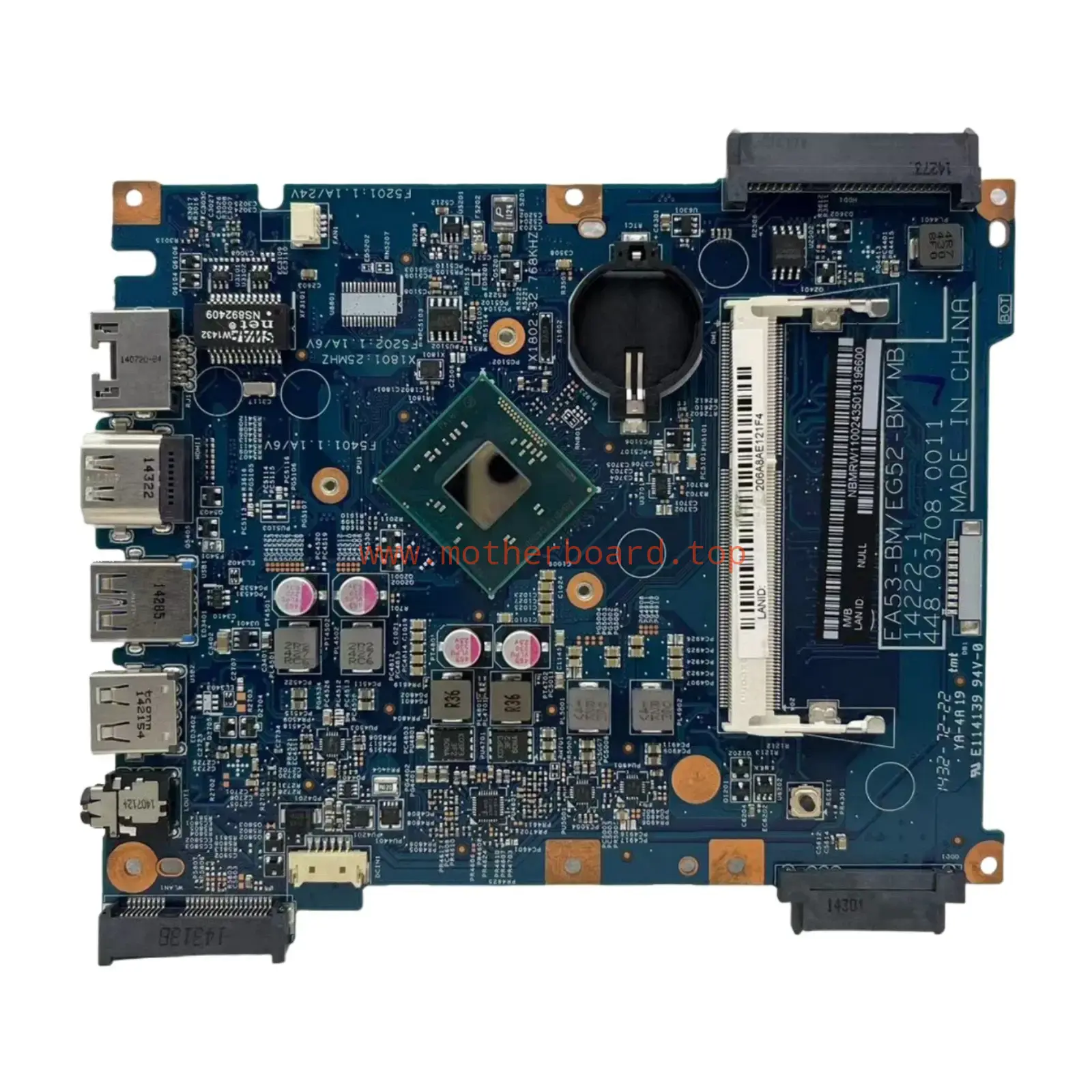 14222-1 For Acer Aspire ES1-512 Laptop Motherboard With Intel N2840 NBMRW11002