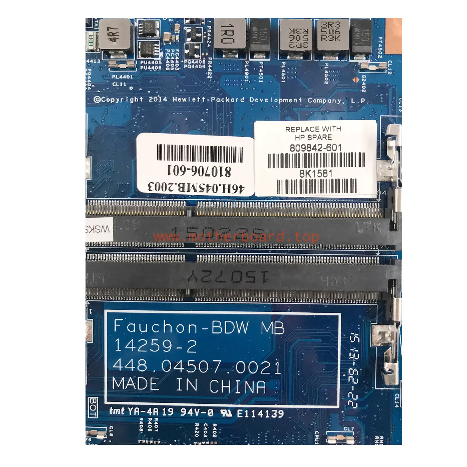 For HP Pavilion X360 13-A 13-S i5-5200U Motherboard 14259-2 809842-601/ 001 3