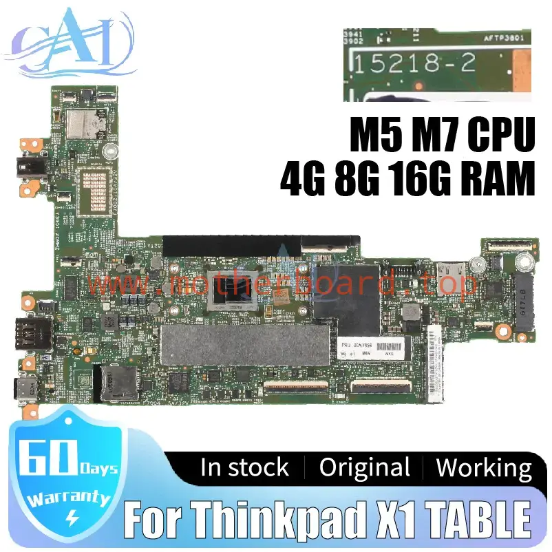 15218-2 For Lenovo Thinkpad X1 TABLE Laptop Motherboard 00NY793 00NY794 m5 m7