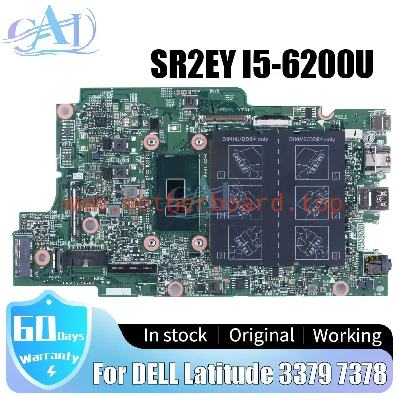 For DELL Latitude 3379 7378 Laptop Motherboard 15264-1 0MK2Y6 SR2EY i5-6200U