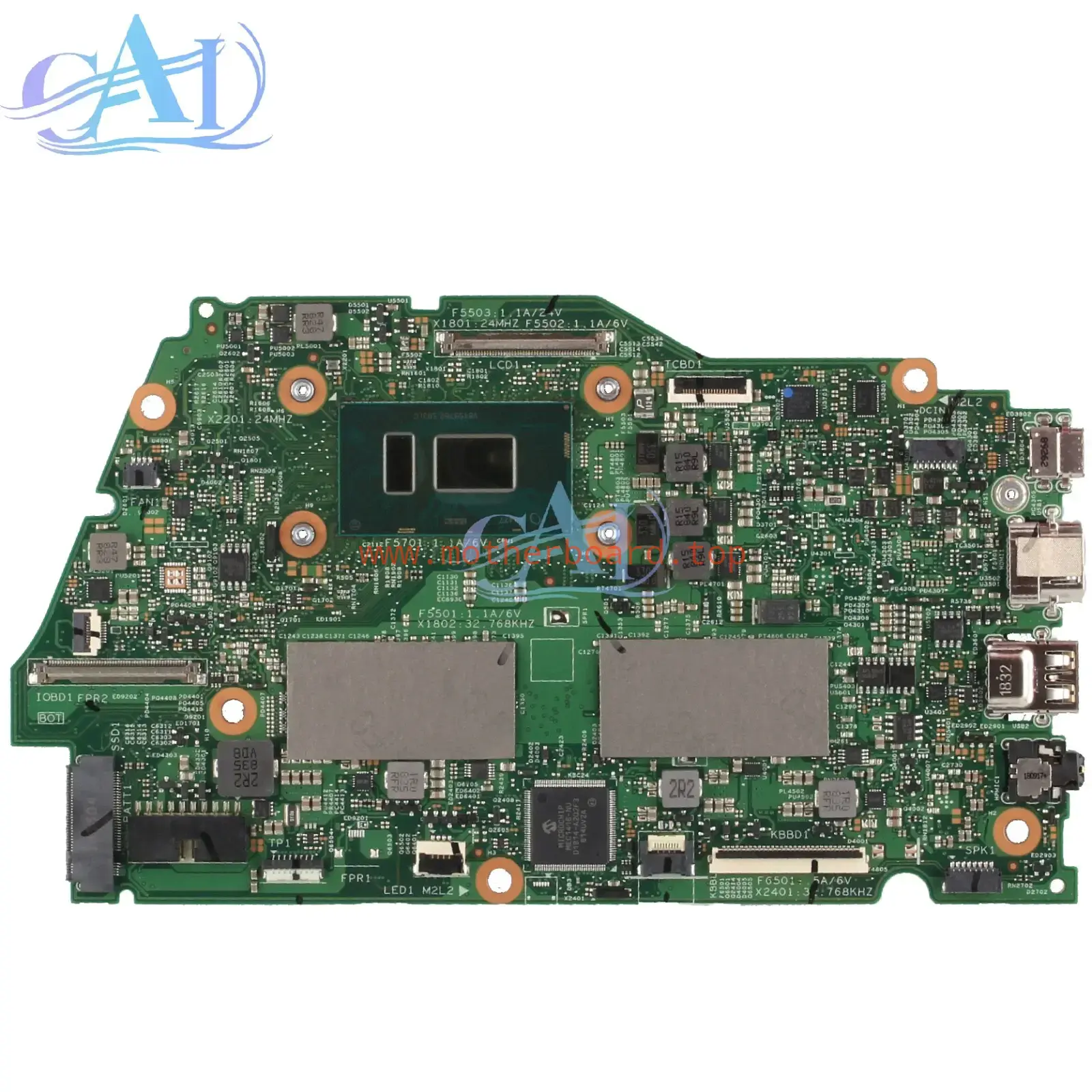 16839-1M For DELL Inspiron 13 7370 7373 Laptop Motherboard 0C2G64 i7-8550U 8GB