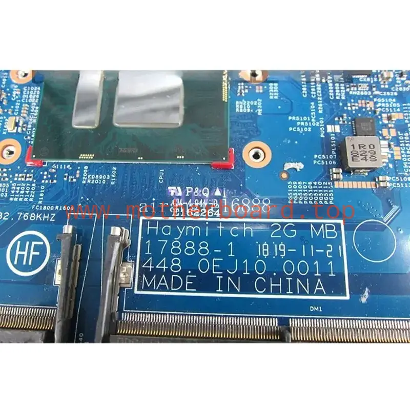 17888-1 For HP ENVY 17-BW motherboard with CPU I5-8250U I7-8550U GPU: MX150 2G 2