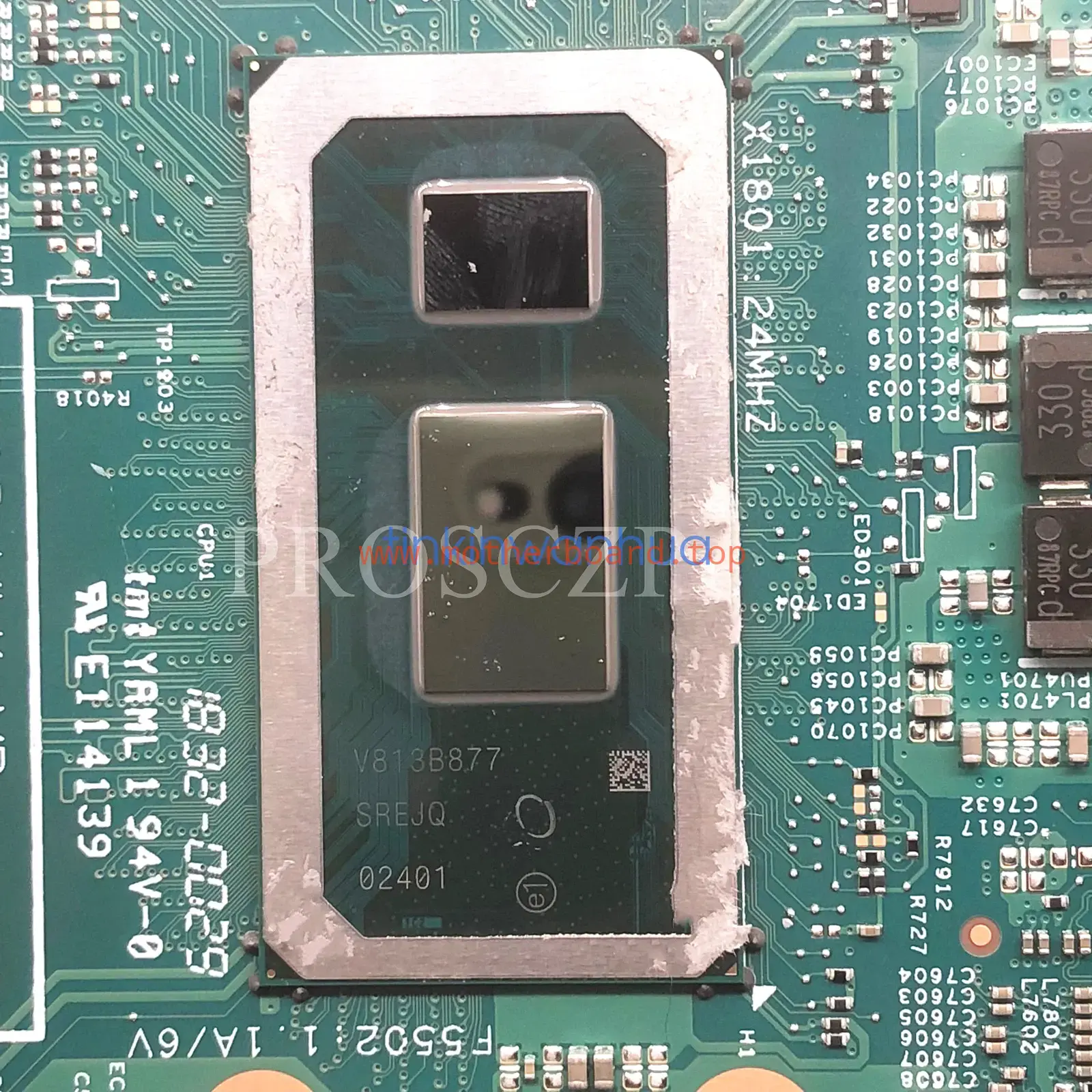 FOR DELL 7580 SREJQ i5-8265U N17S-G1-A1 0WNW17 WNW17 17948-1 Laptop Motherboard 3