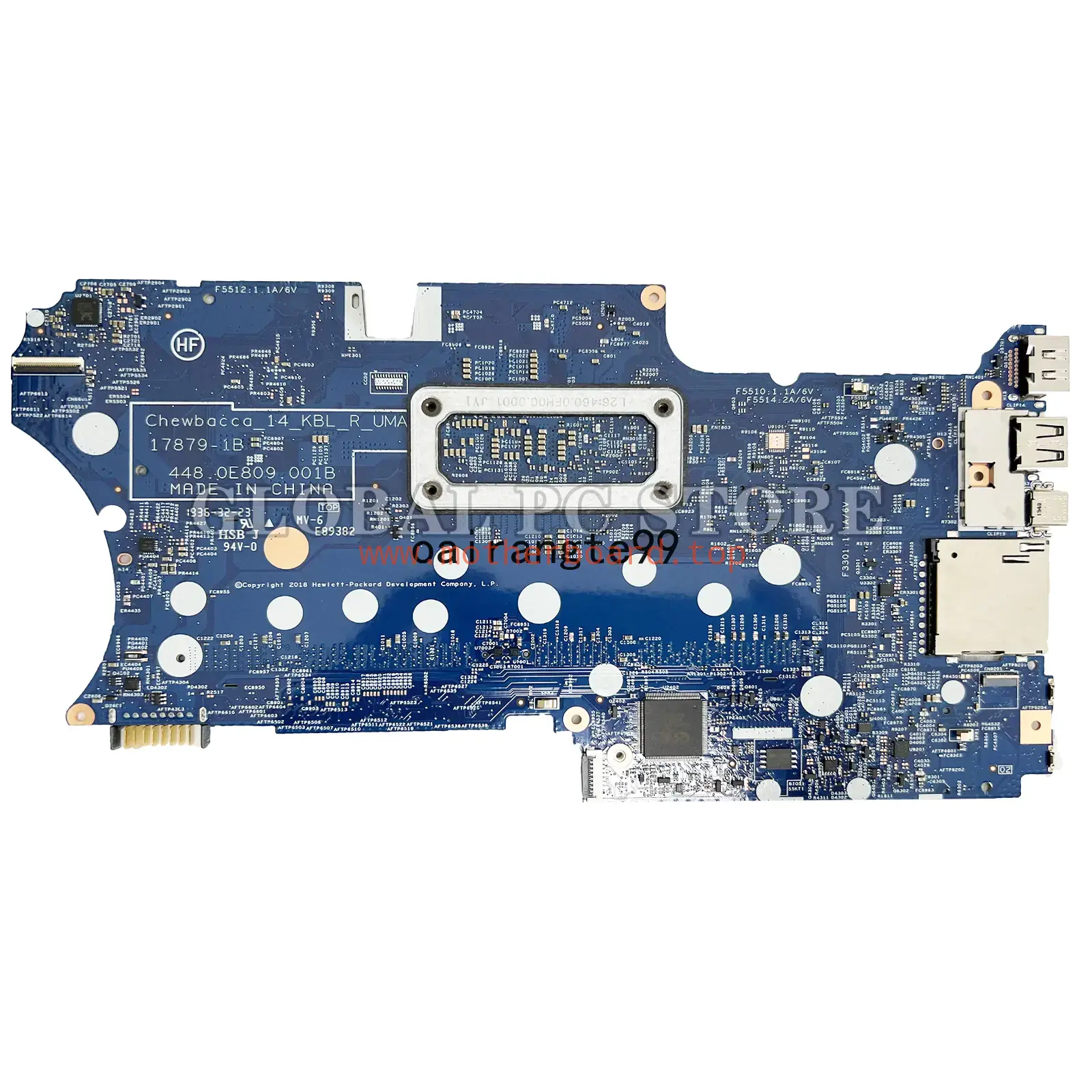 For HP Pavilion X360 Convertible 14T-CD 14M-CD 14-CD L18163-601 Motherboard 2