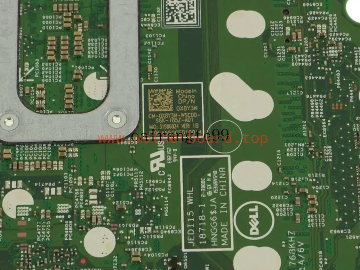 For Dell Inspiron 15 7590 2-in-1 Motherboard X8Y3N i7-8565U CPU MX250 18718-1 3