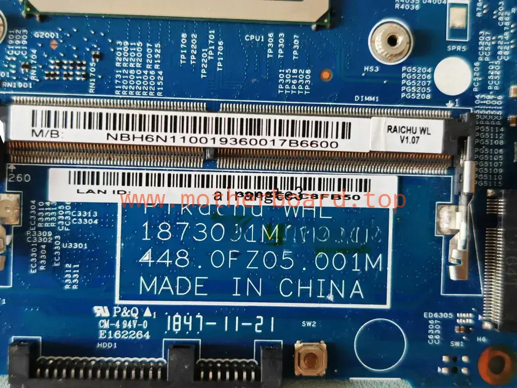 18730-1M For Acer A514-51 A514-51G Motherboard With I3-8145U I5-8265U CPU 4G RAM 3