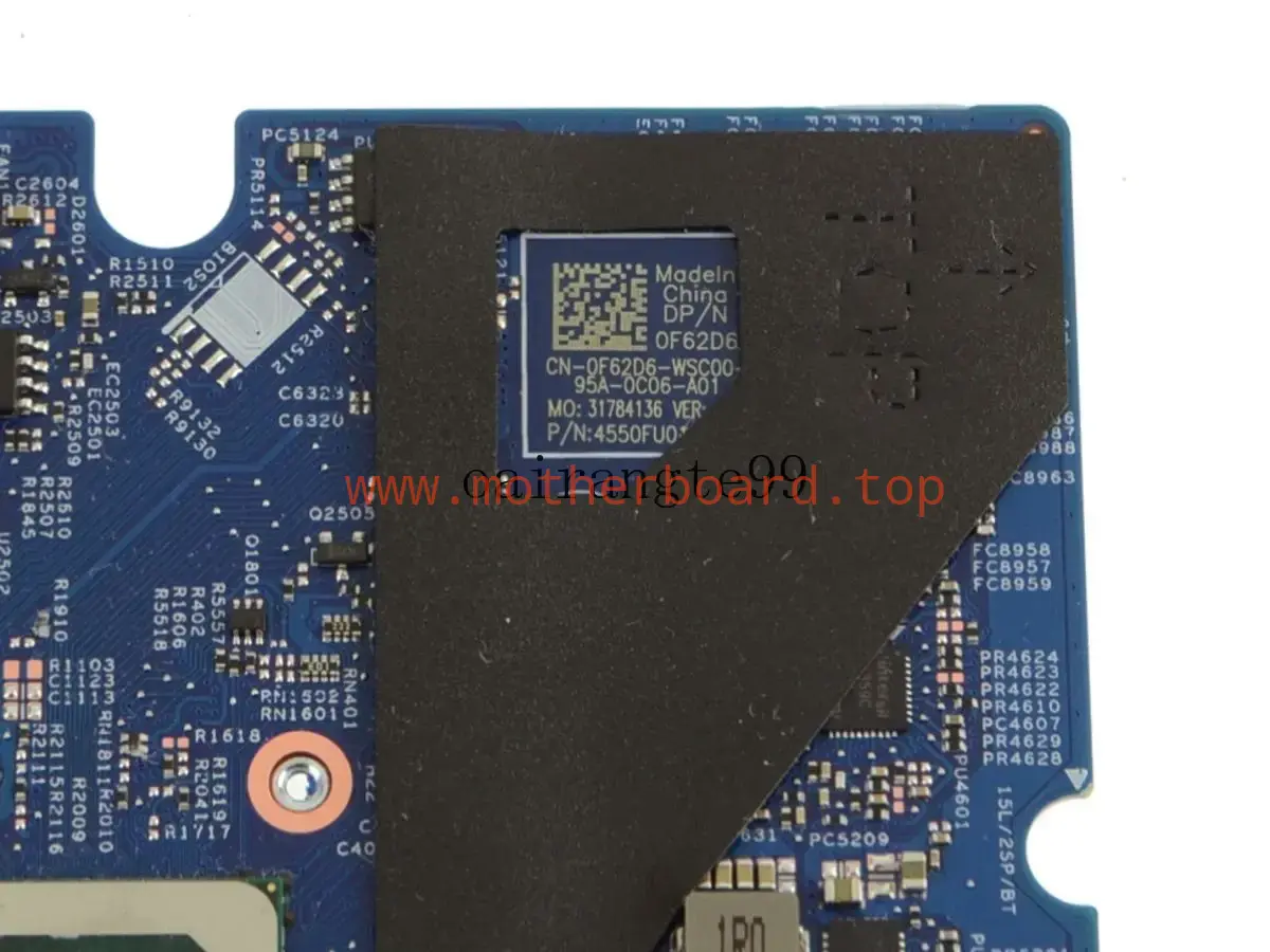 For Dell Inspiron 15 5584 Motherboard F62D6 0F62D6 W/ i5-8265U CPU 18789-1 3