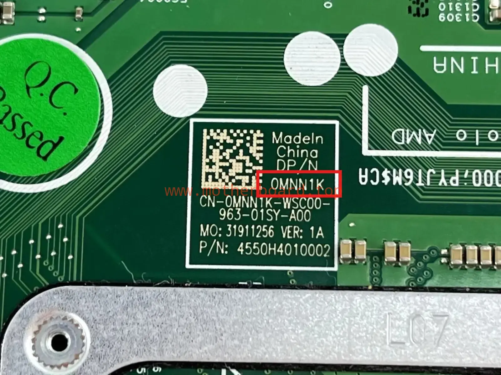 0MNN1K 18796-2 For Dell Inspiron 15 5585 Laptop Motherboard AMD R7-3700U CPU 4