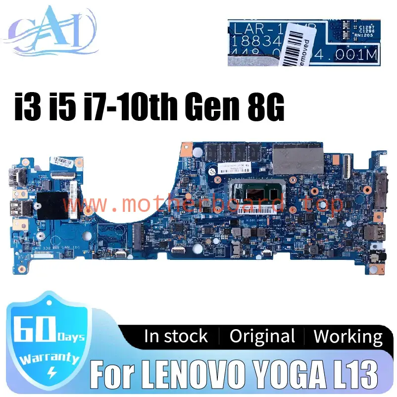 18834-1M For LENOVO Thinkpad YOGA L13 Laptop Motherboard i3 i5 i7-10th 8GB RAM