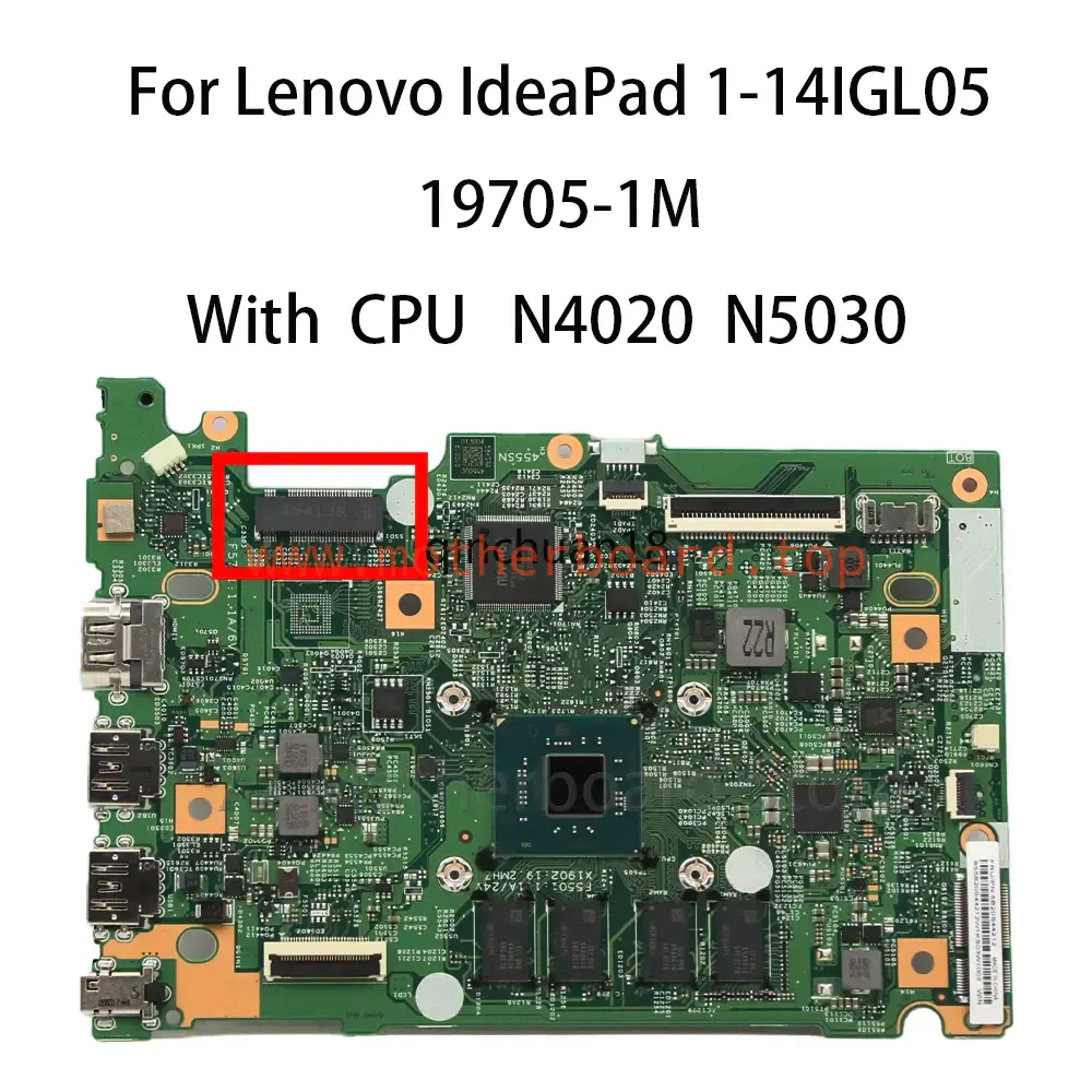 19705-1M For Lenovo IdeaPad 1-14IGL05 Motherboard CPU N4020 N5030 Tested 100% OK