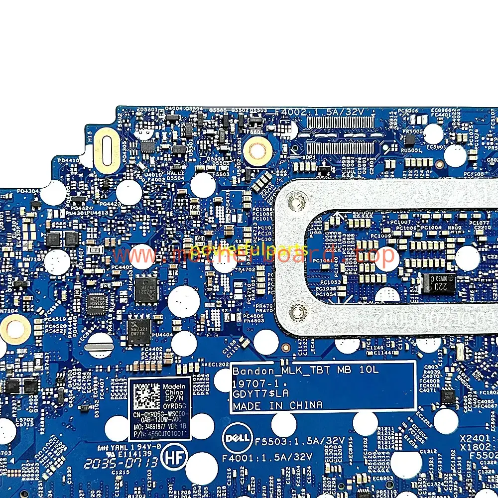19707-1 For Dell Latitude 5310 Motherboard i5-10310U i7-10610U CPU Tested OK 3