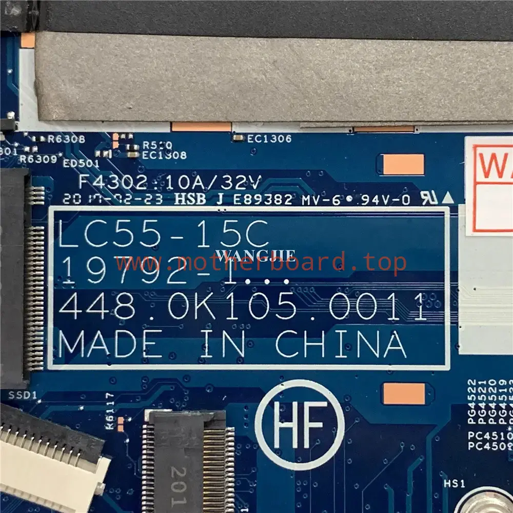 19792-1 For Lenovo ideapad Flex 5-15IIL05 Laptop Motherboard 5B20S44455 I7 16G 3