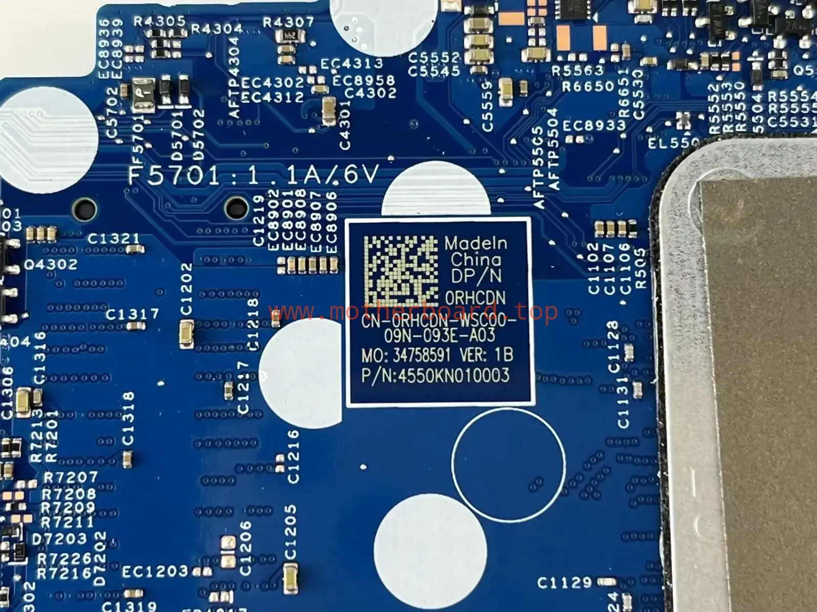 0RHCDN For Dell Vostro 15 5501 14 5401 Laptop Motherboard 19812-1 I5-1035G1 CPU 3