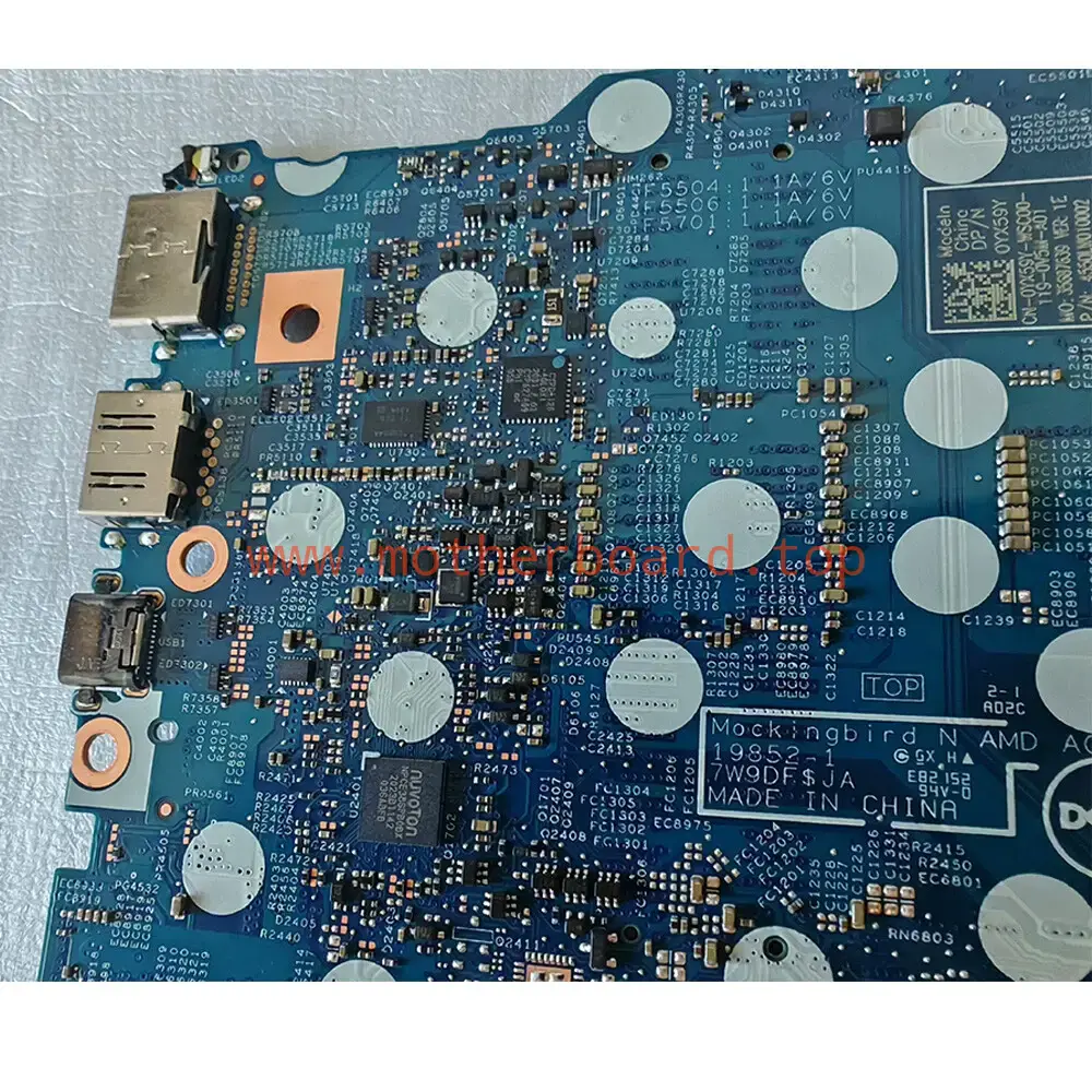For Dell Inspiron 5505 R5-4500U Laptop Motherboard 19852-1 0YX59Y YX59Y 3