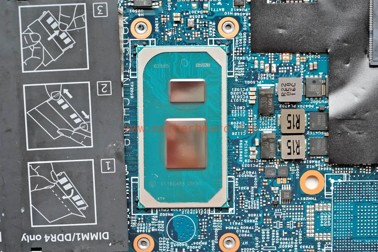 YGNMD For Dell Inspiron 7506 2-in-1 i5-1135G7 2.4GHz 19859-1 Motherboard 3