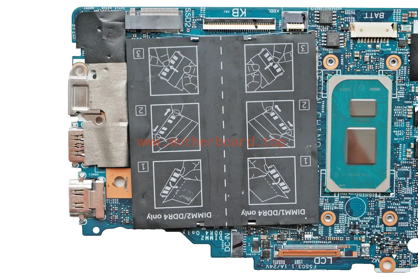 YGNMD For Dell Inspiron 7506 2-in-1 i5-1135G7 2.4GHz 19859-1 Motherboard 4