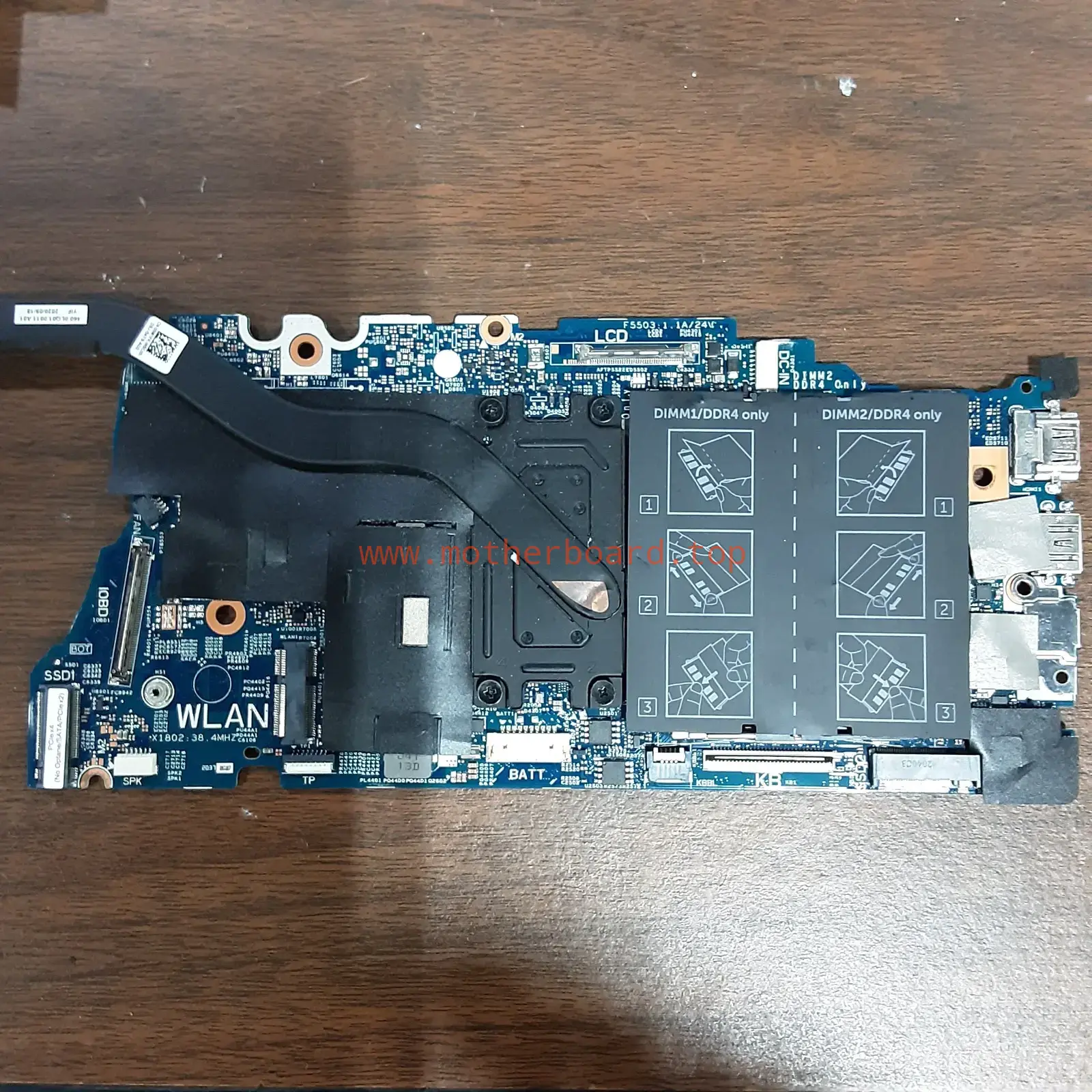 CN-0N9CJ5 For DELL Vostro 5402 5502 Motherboard I5-1135G7 CPU DDR4 19862-1
