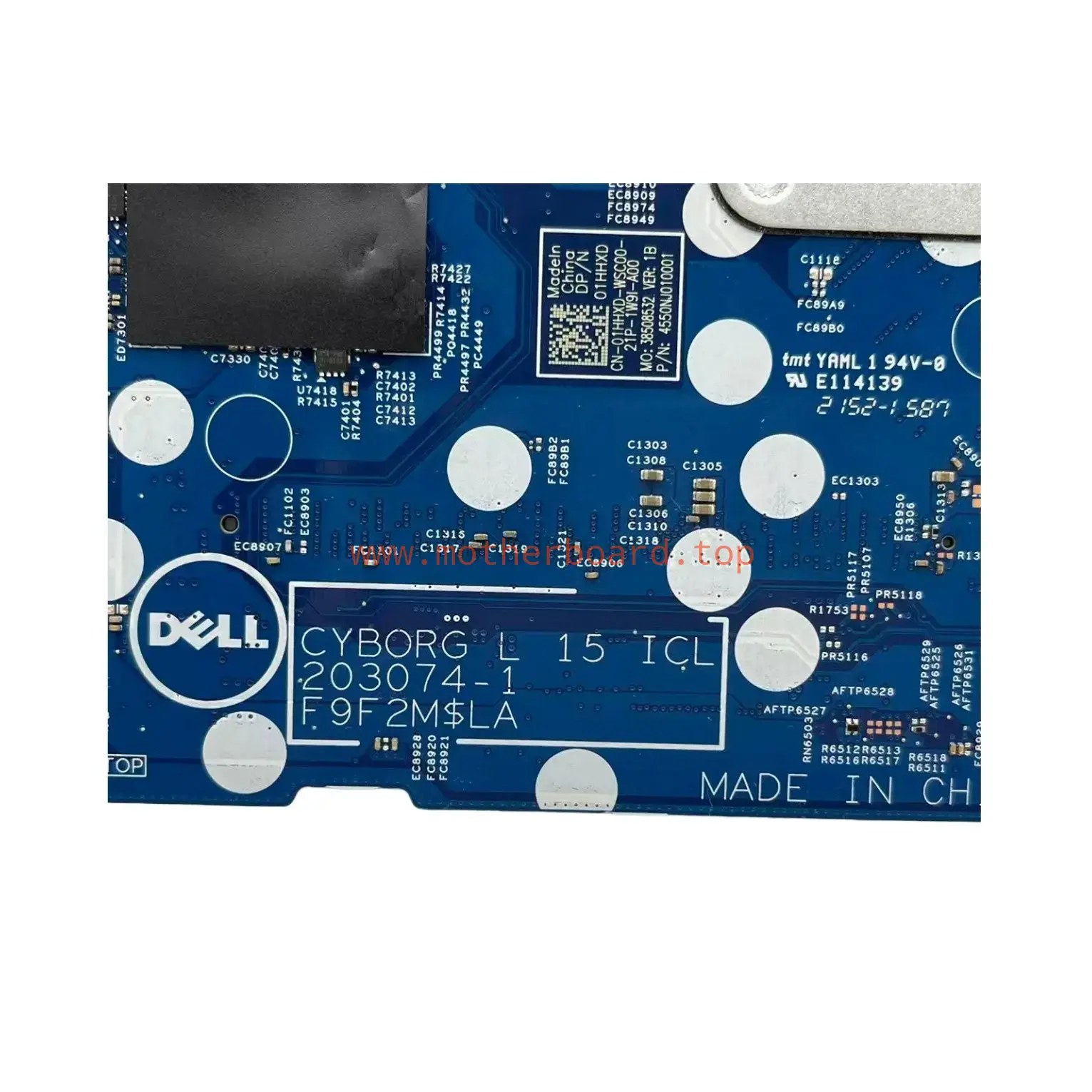 203074-1 for Dell Latitude 3520 Laptop motherboard with CPU i3-1005G1 CN-01HHXD 3