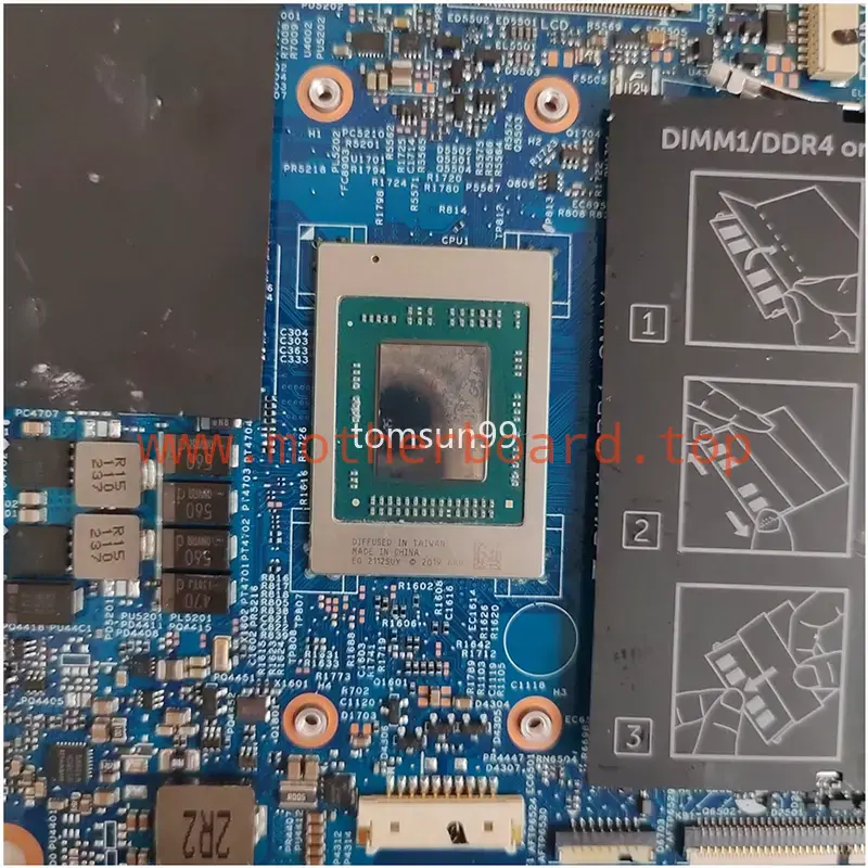 Motherboard For Dell Inspiron 5415 203097-1 CN-0FH5FM CN-0WKFHK R5/R7 CPU DDR4 4