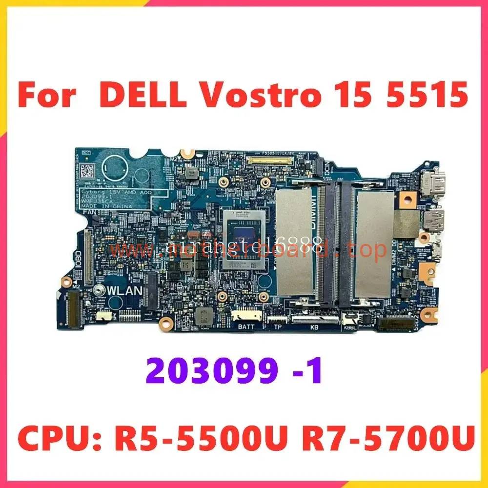 203099-1 For DELL Vostro 15 5515 Motherboard With AMD CPU R5-5500U R7-5700U