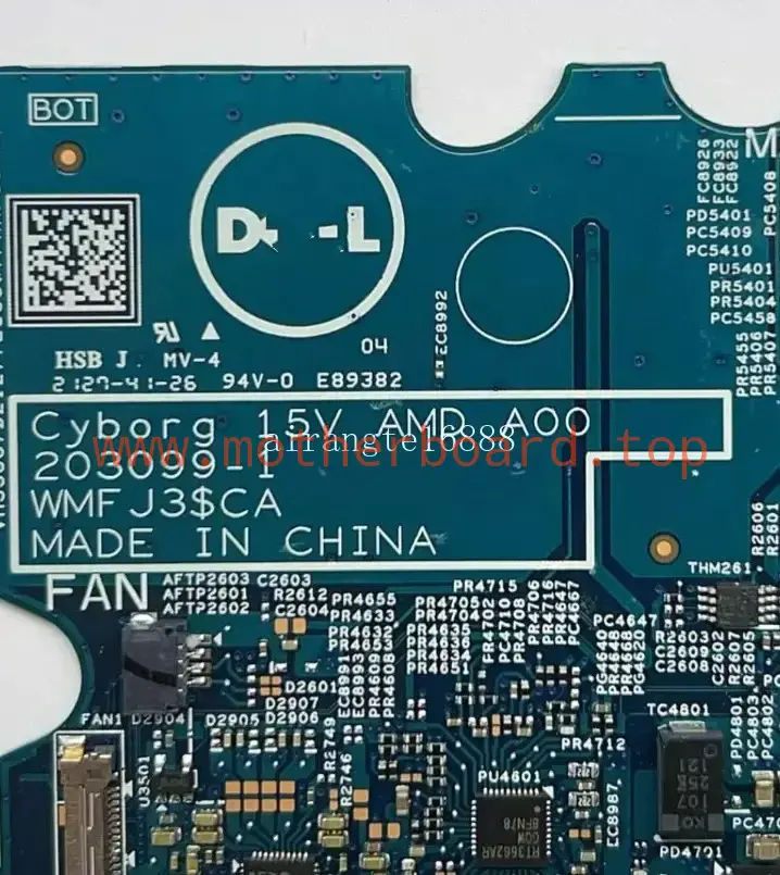 203099-1 For DELL Vostro 15 5515 Motherboard With AMD CPU R5-5500U R7-5700U 2
