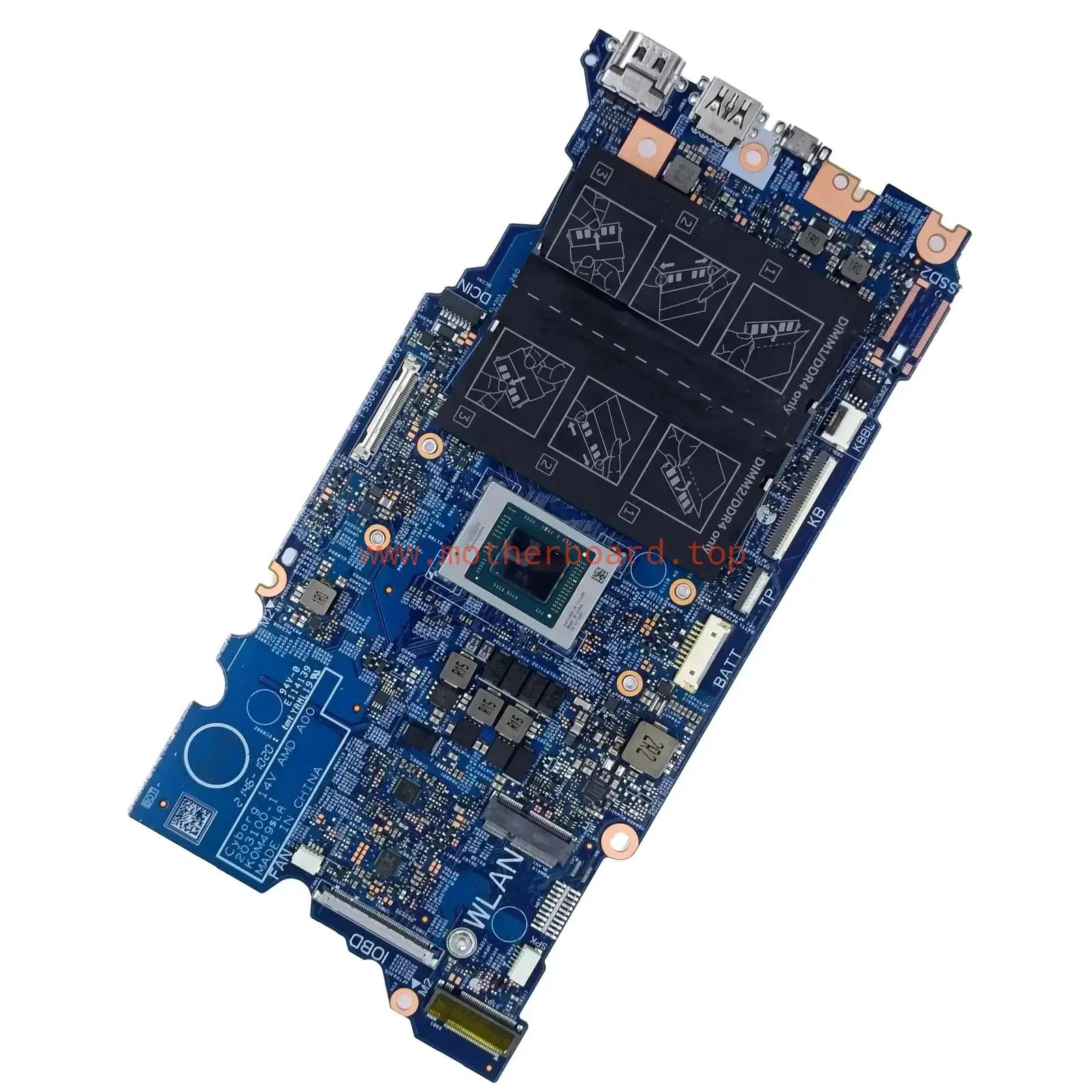 203100-1 For Dell Vostro 5515 Laptop Motherboard 0T9CNX 0T2NM8 0GM3X8