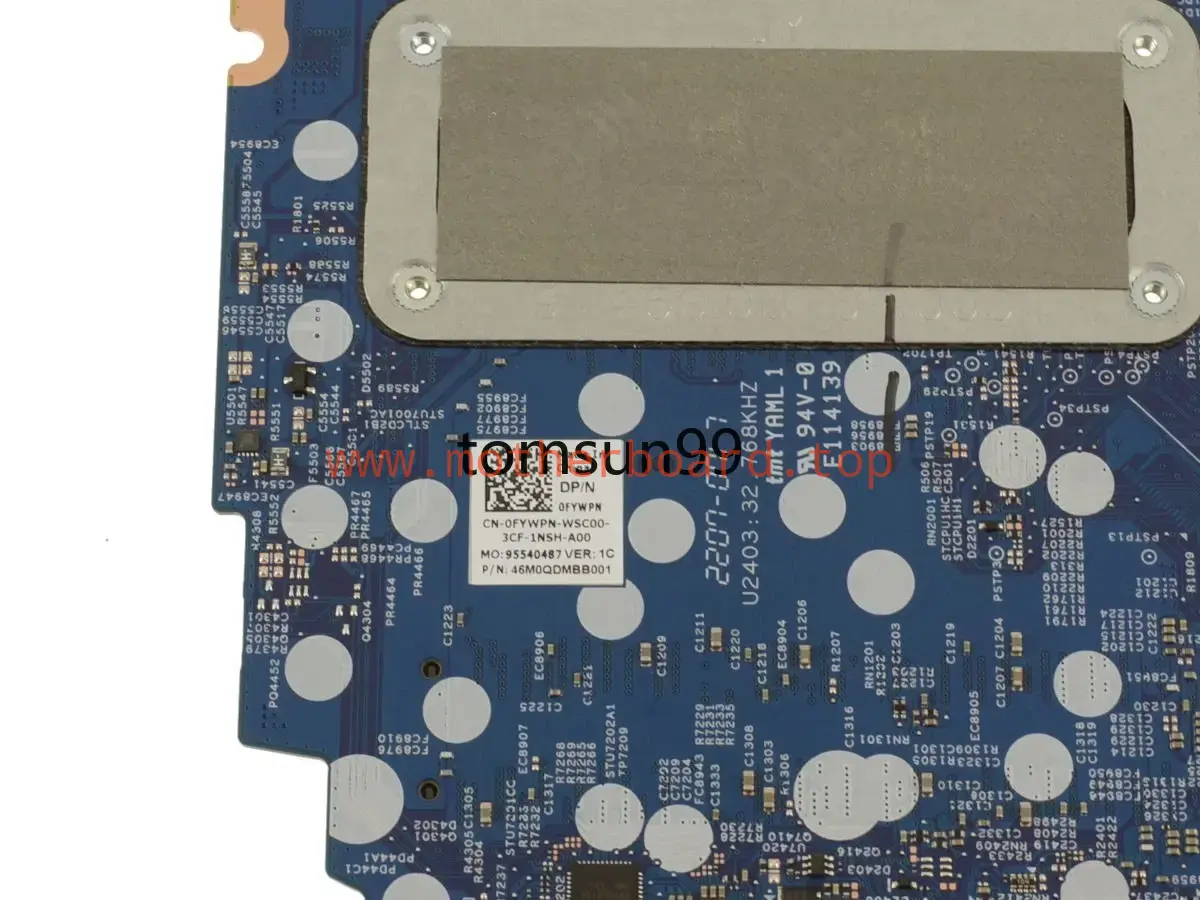 For Dell Inspiron 16 7620 2-in-1 Motherboard 203128-1 X6MPM W/ i5-1235U CPU 3