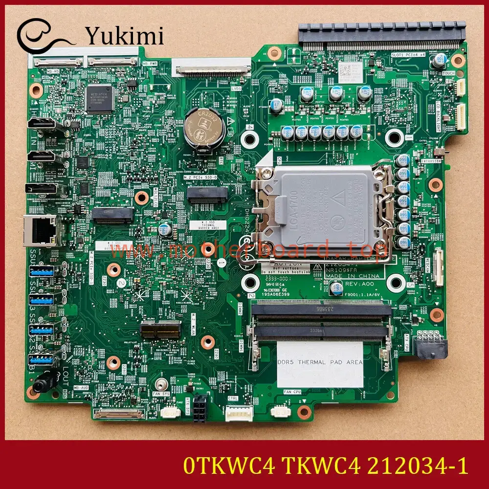 0TKWC4 212034-1 FOR DELL OptiPlex 7410 LGA1700 DDR5*2 128G Ｍotherboard Test OK