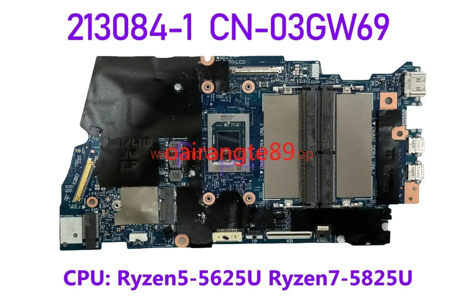 213084-1 For DELL Inspiron 14 7425 Motherboard R5-5625U R7-5825U CPU Tested OK