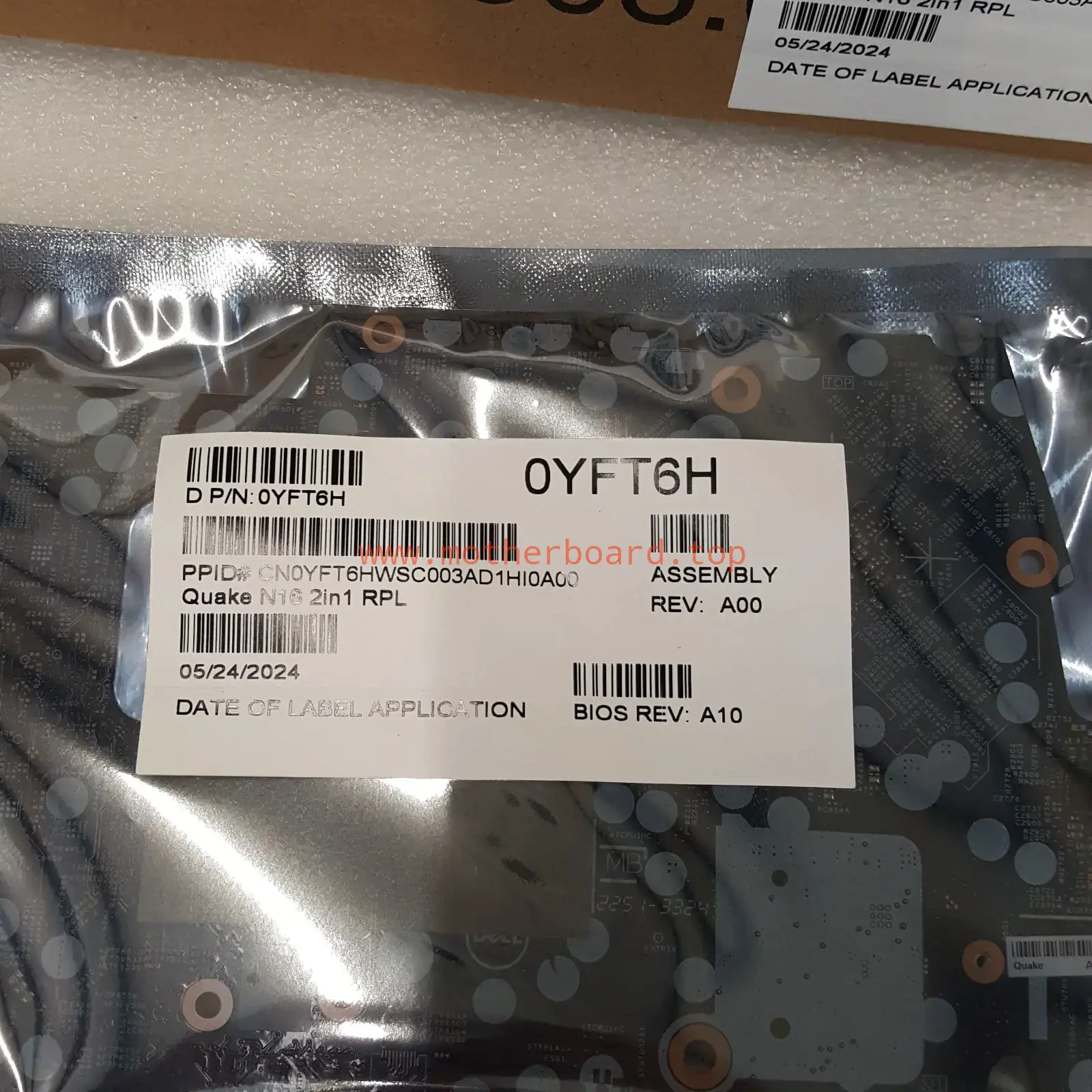 0YFT6H For Dell Inspiron 16 7630 2-in-1 Motherboard 213228-2 SRMLX i5-1335U 8GB 3