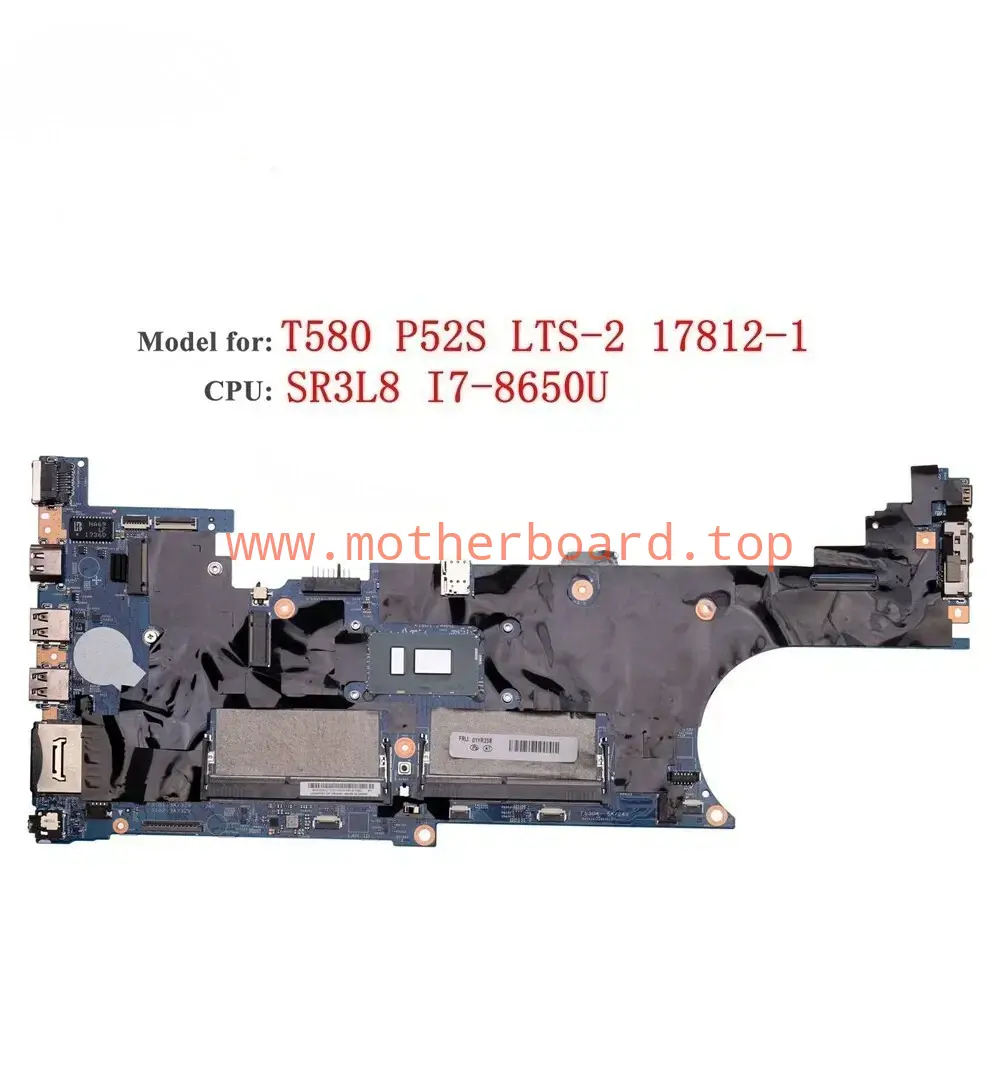 01YR258 For Lenovo ThinkPad T580 Motherboard LTS-217812-1 i7-8650U