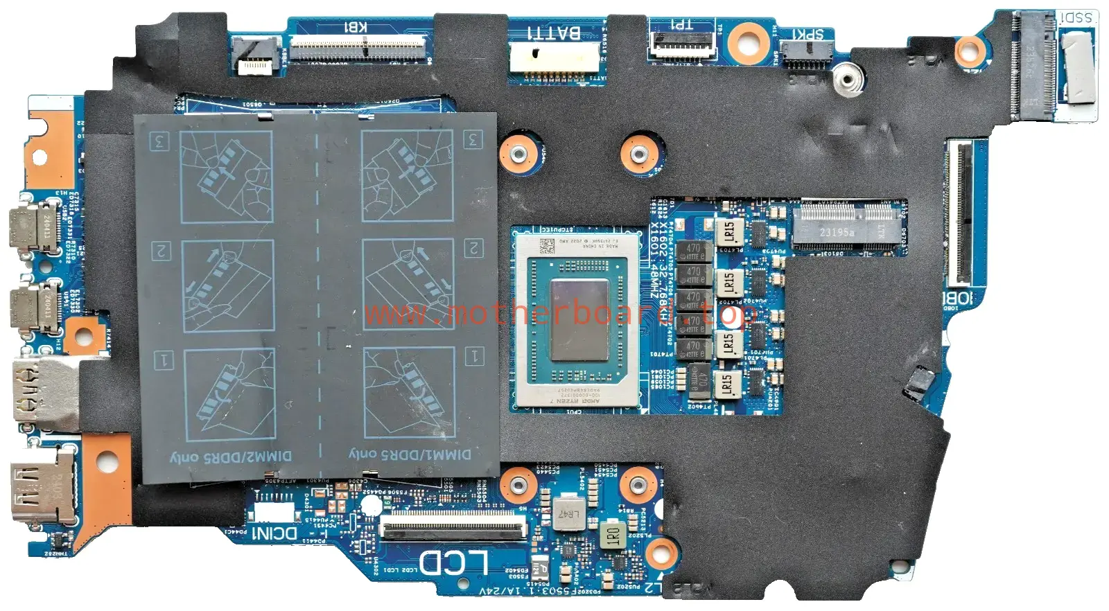 MT90K Dell Inspiron 14 7445 2-In-1 Ryzen 7 8840HS 3.3GHz 233056-1 Motherboard