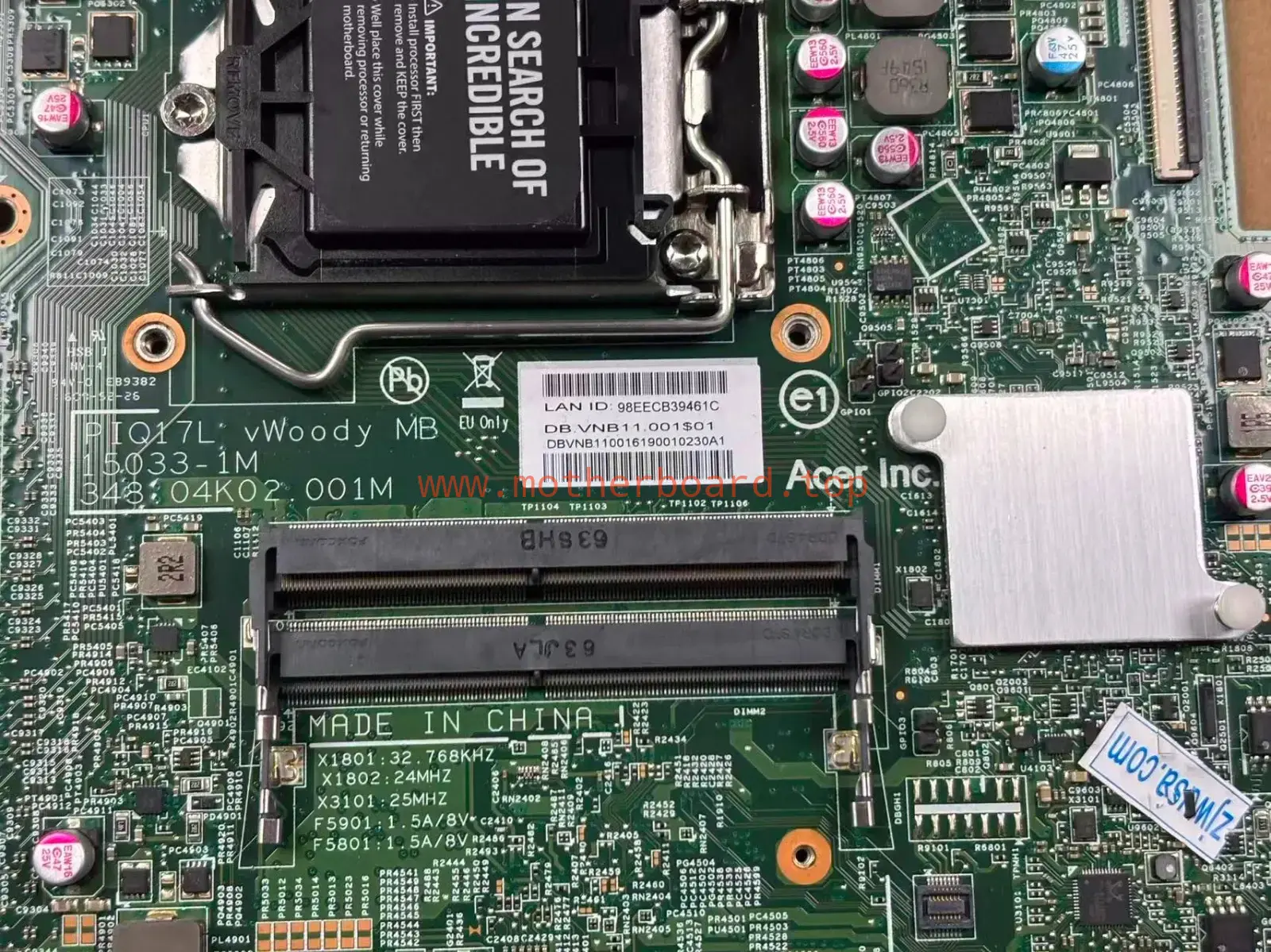Acer AIO Motherboard Veriton Z4 VZ4640G 15033-1M DB.VNB11.001 H110 LGA1151 2