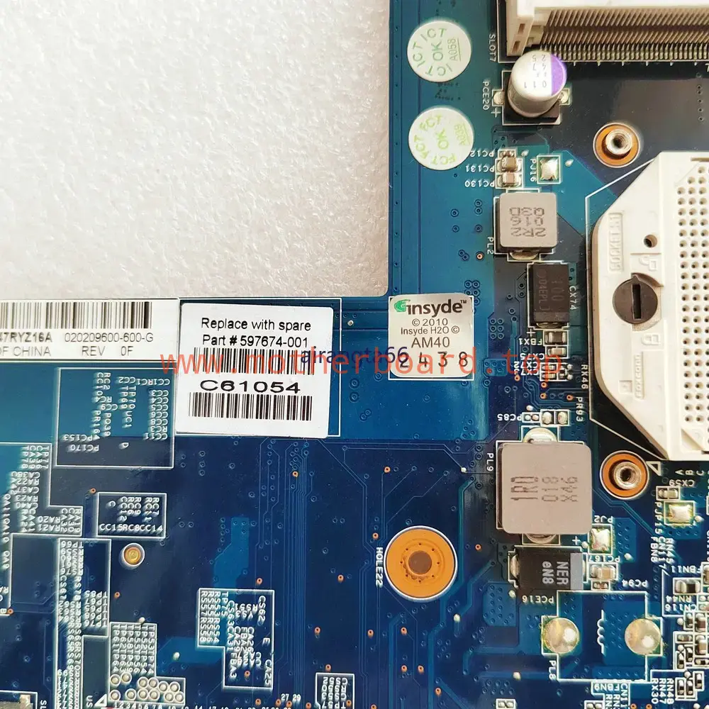 597674-001 Laptop Motherboard For HP G62 CQ62 CQ62-A10SD NOTEBOOK DDR3 100% 2