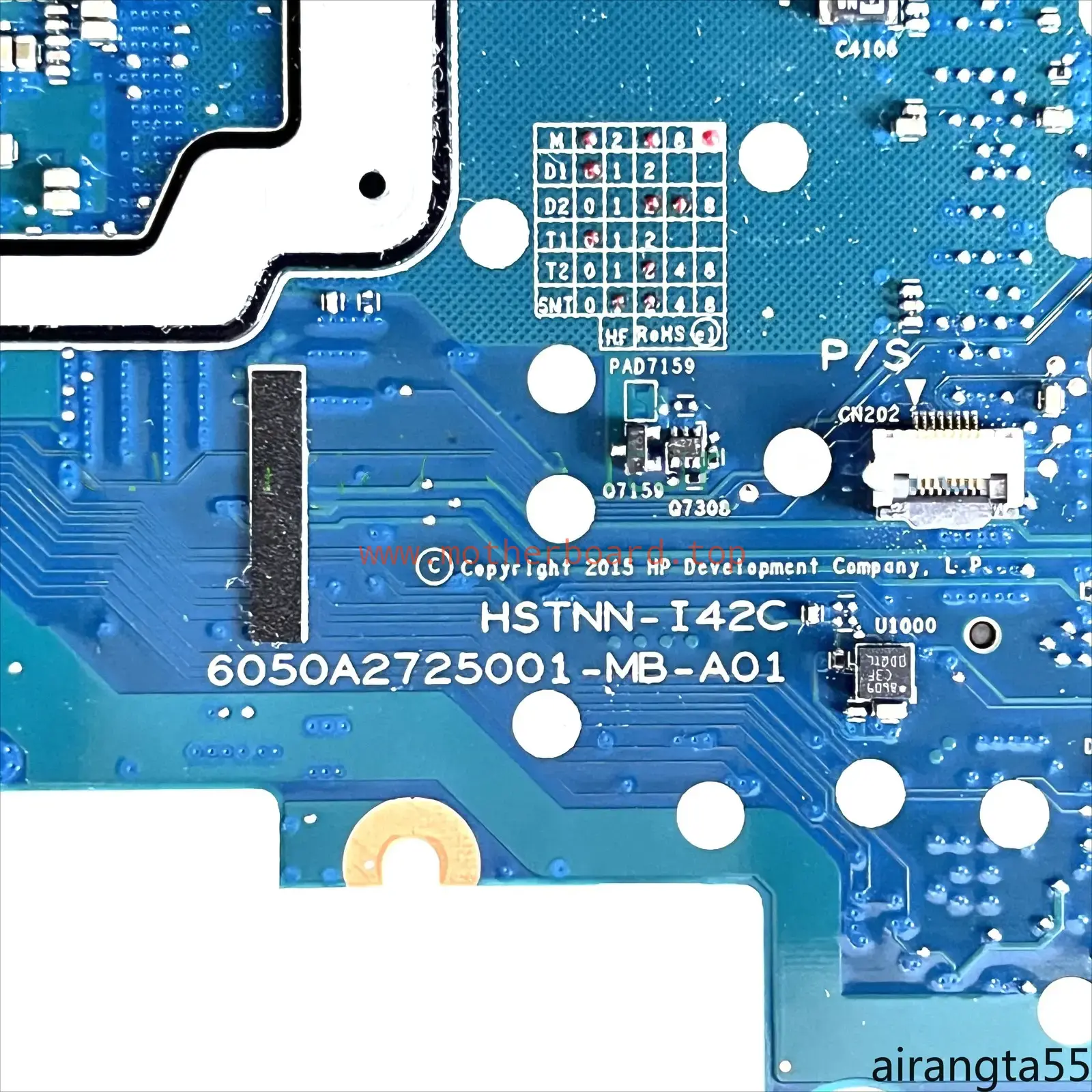 6050A2725001-MB-A01 motherboard For HP EliteBook 820 G3 Laptop with I5 I7-6th 2