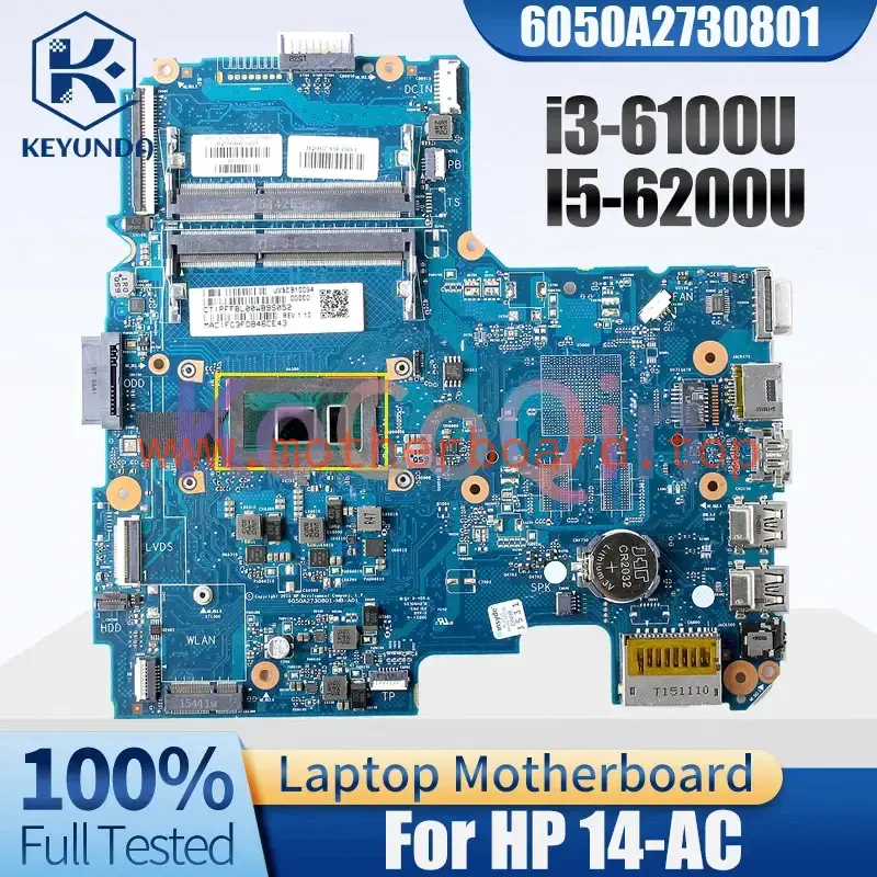 6050A2730801 For HP 14-AC Mainboard i3-6100U I5-6200U R5 M430 2G 827686-001