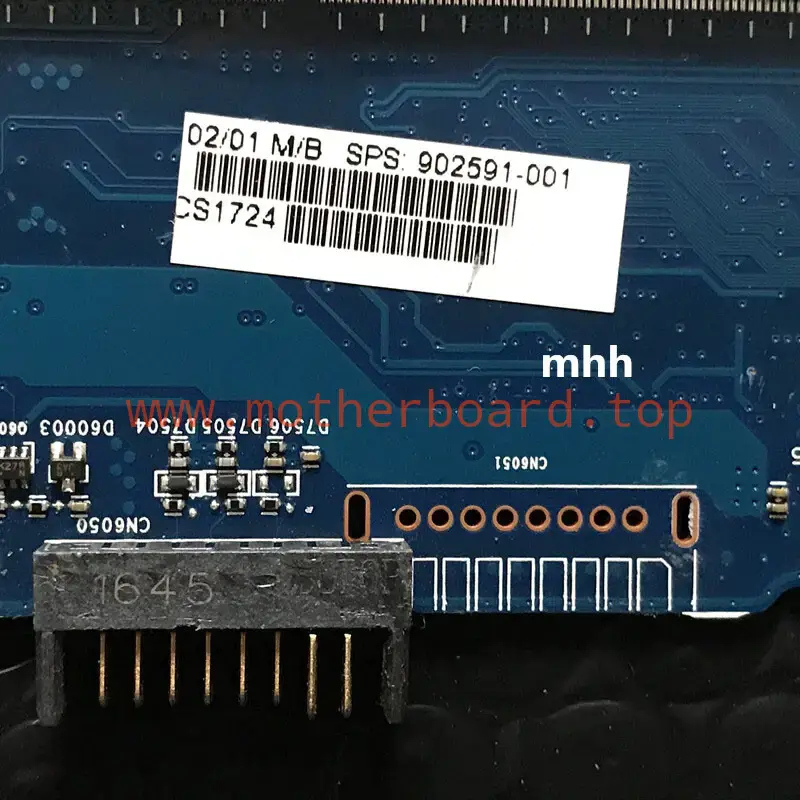 For HP 14-AC 240 G5 6050A2822501 I5-7200U Motherboard 902591-001/ 601/ 501 3